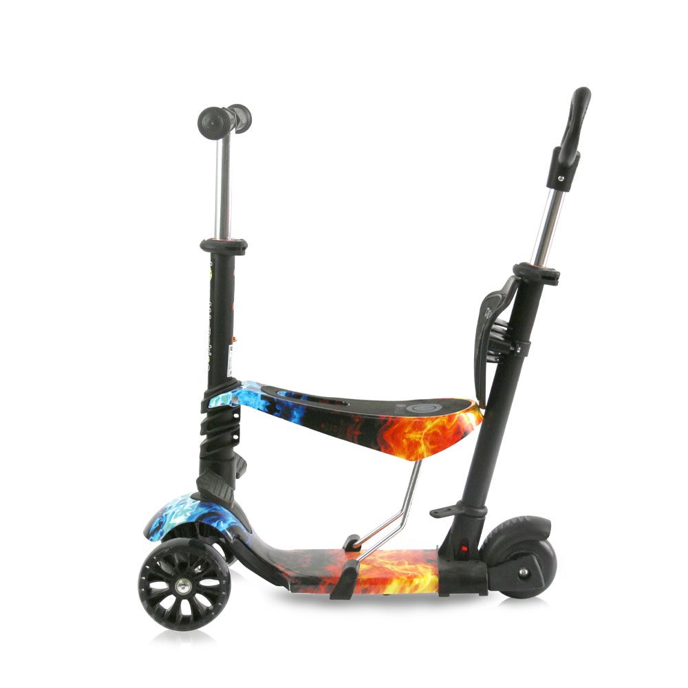 Trotineta cu 3 roti si scaun Lorelli Draxter Plus Red Flame - poza 2