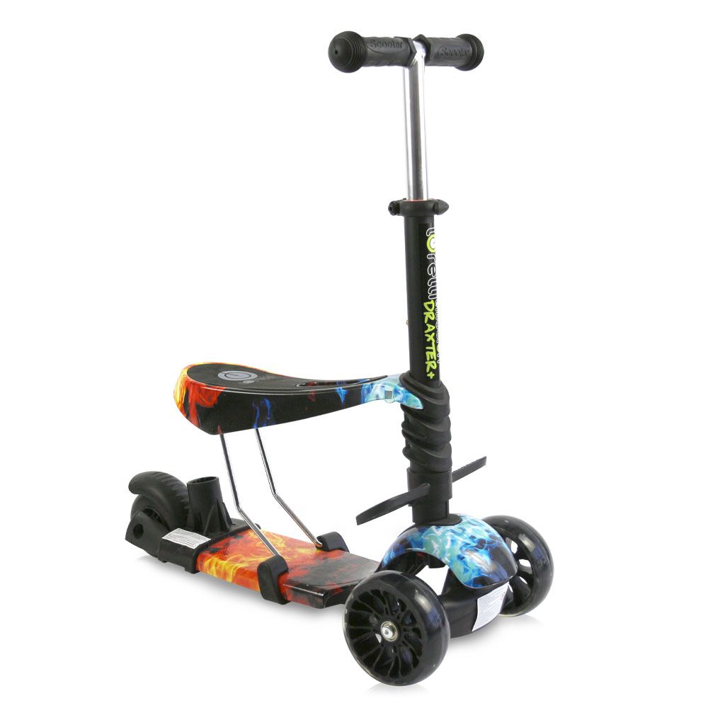 Trotineta cu 3 roti si scaun Lorelli Draxter Plus Red Flame - poza 5