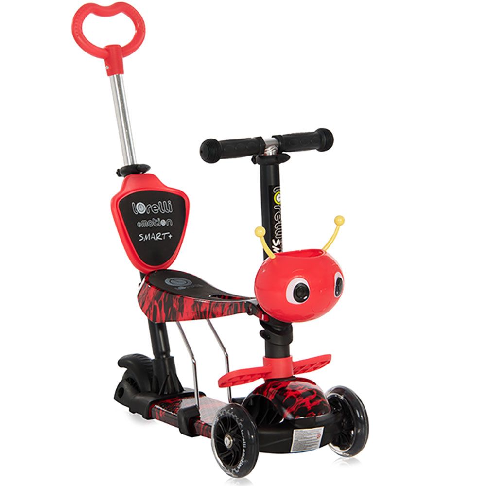 Trotineta cu 3 roti unisex Lorelli Smart Plus 2021 Rosu Foc - poza 1