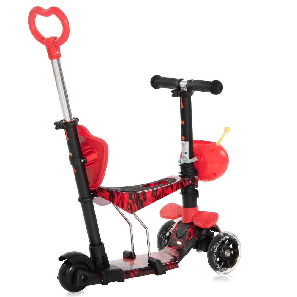 Trotineta cu 3 roti unisex Lorelli Smart Plus 2021 Rosu Foc - poza 3