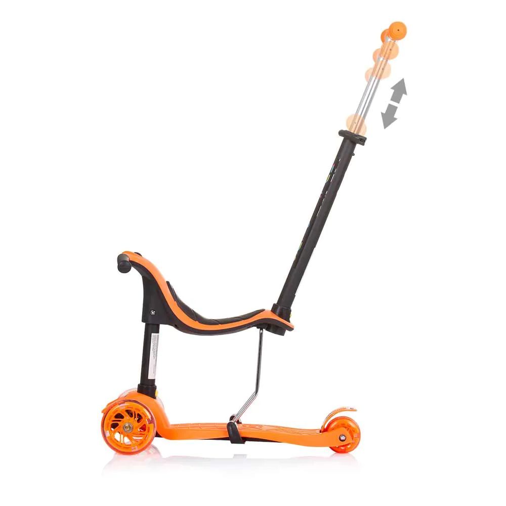 Trotineta cu 3 roti, unisex, peste 3 ani, Chipolino Multi Plus Orange - poza 2