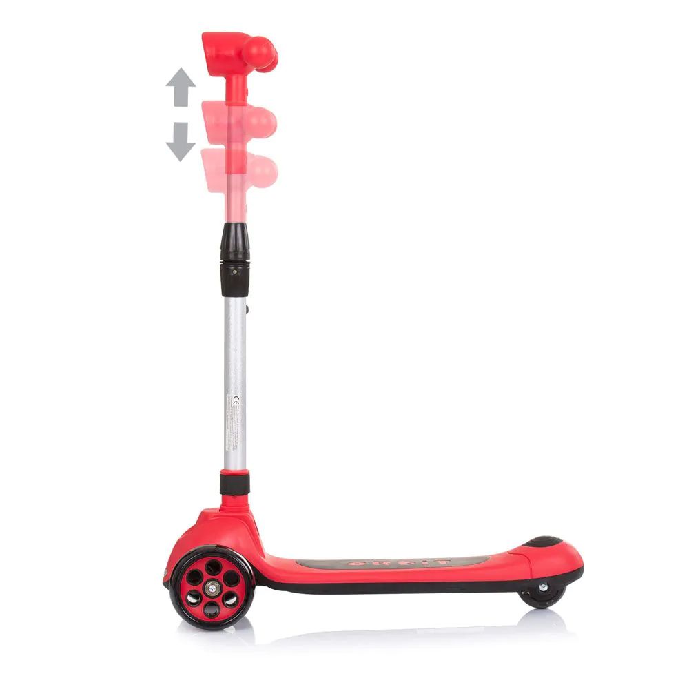 Trotineta cu 3 roti, unisex, peste 3 ani, cu far, Chipolino Orbit Rosie - poza 2