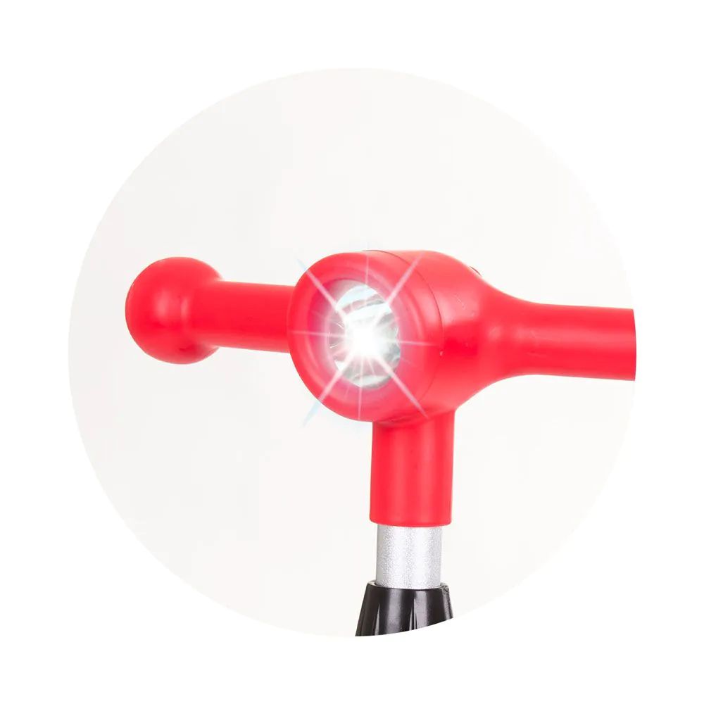 Trotineta cu 3 roti, unisex, peste 3 ani, cu far, Chipolino Orbit Rosie - poza 3