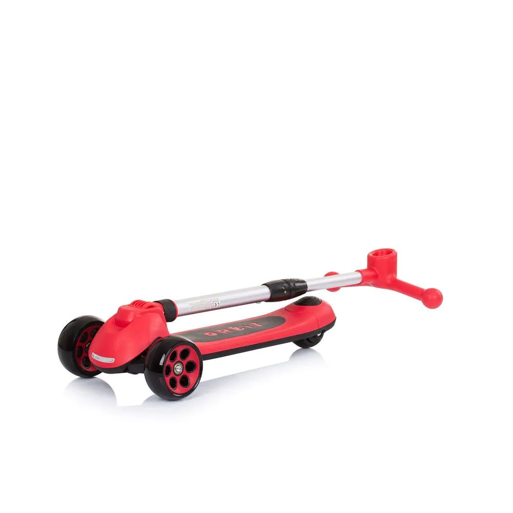 Trotineta cu 3 roti, unisex, peste 3 ani, cu far, Chipolino Orbit Rosie - poza 4