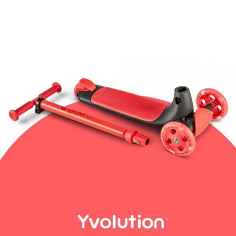 Trotineta cu 3 roti Yvolution Y Glider Kiwi Red - poza 4