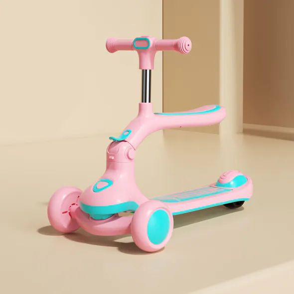 Trotineta cu control parental Ocie Scooter Roz - poza 3