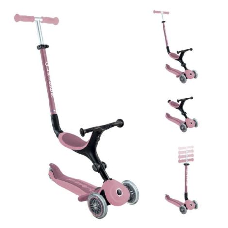 Trotineta globber go-up 4 in 1 active ecologic roz pal - poza 1