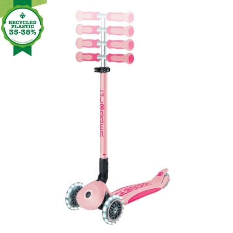 Trotineta globber go-up 4 in 1 deluxe lights, ecologic, roz pal - poza 2