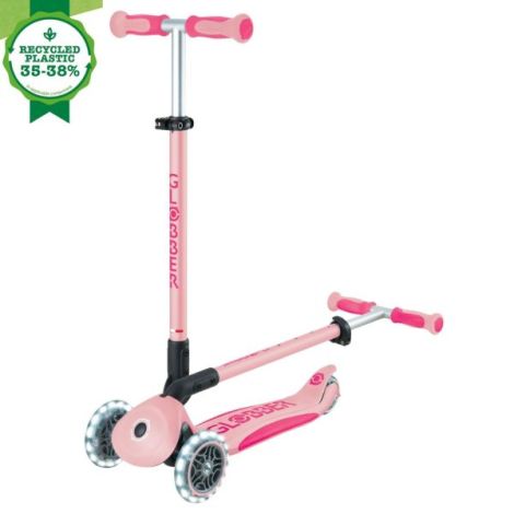 Trotineta globber go-up 4 in 1 deluxe lights, ecologic, roz pal - poza 3
