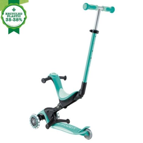 Trotineta globber go-up 4 in 1 deluxe lights, ecologic, verde - poza 2