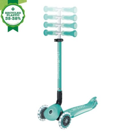 Trotineta globber go-up 4 in 1 deluxe lights, ecologic, verde - poza 4