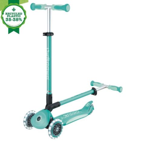 Trotineta globber go-up 4 in 1 deluxe lights, ecologic, verde - poza 5