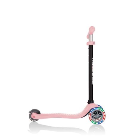Trotineta globber go-up sporty, 3 in 1, cu lumini, culoare roz pastel - poza 4
