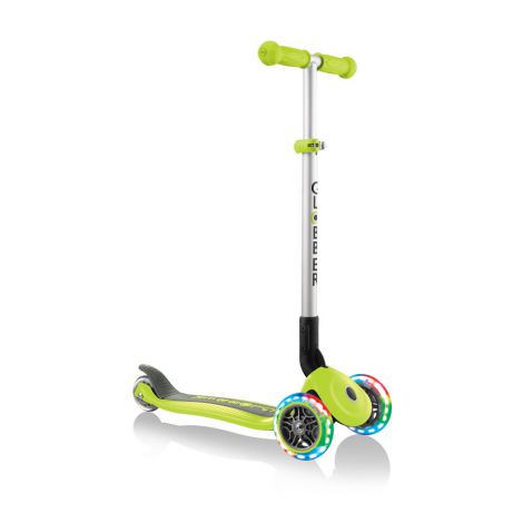 Trotineta globber primo cu lumini, pliabila , culoare verde - poza 1