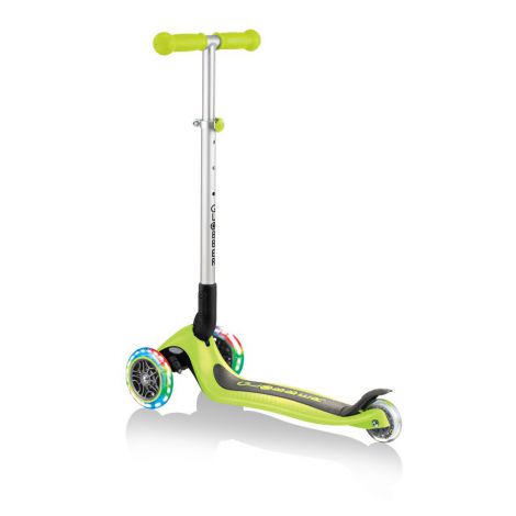 Trotineta globber primo cu lumini, pliabila , culoare verde - poza 3
