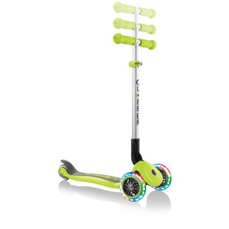 Trotineta globber primo cu lumini, pliabila , culoare verde - poza 4
