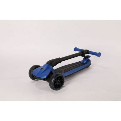 Trotineta licentiata Lamborghini,3-8 ani, 3 roti, cadru aluminiu, albastra, roti led, MESUCA - poza 2
