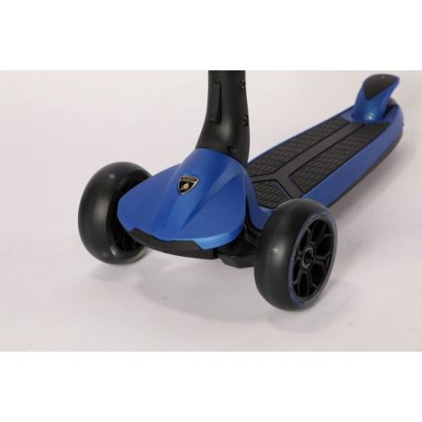 Trotineta licentiata Lamborghini,3-8 ani, 3 roti, cadru aluminiu, albastra, roti led, MESUCA - poza 3