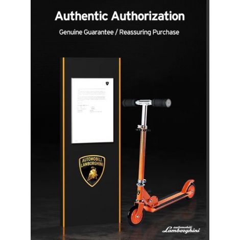 Trotineta licentiata Lamborghini,3-8 ani, 3 roti, cadru aluminiu, albastra, roti led, MESUCA - poza 5