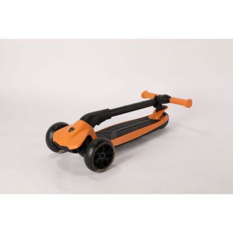 Trotineta licentiata Lamborghini,3-8 ani, 3 roti, cadru aluminiu, portocalie, roti led, MESUCA - poza 4