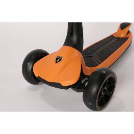 Trotineta licentiata Lamborghini,3-8 ani, 3 roti, cadru aluminiu, portocalie, roti led, MESUCA - poza 5