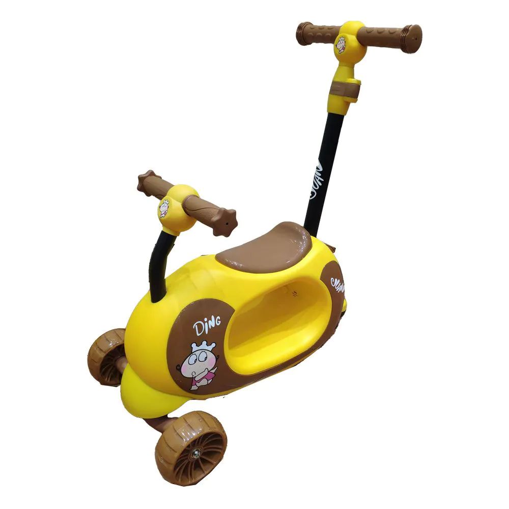 Trotineta multifunctionala unisex 4 in 1 Ocie Juan Galben - poza 5