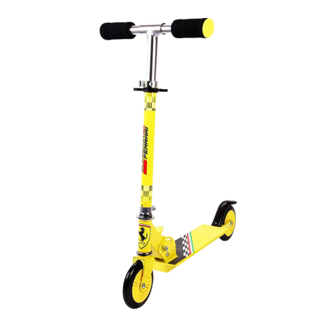 Trotineta pliabila ferrari pentru copii cu roti 120 mm, galbena
