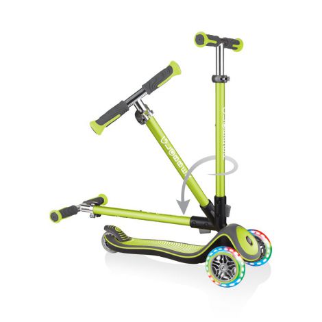 Trotineta pliabila globber elite deluxe lights verde - poza 2