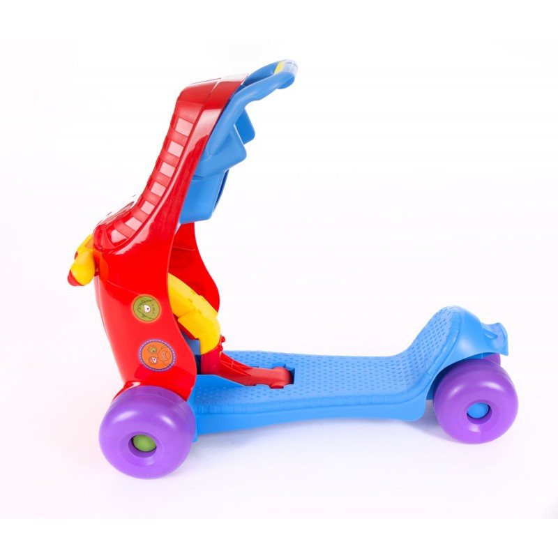Trotineta si Ride-on pentru copii KikkaBoo Rosu si Albastru - poza 1