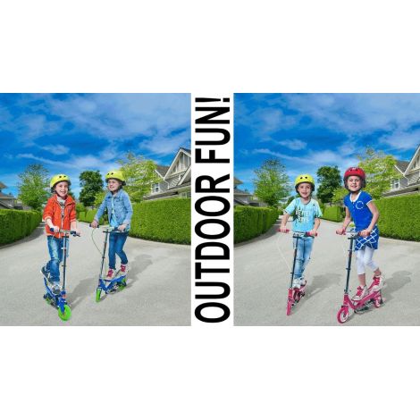Trotineta space scooter x360 series, junior, albastru - poza 5
