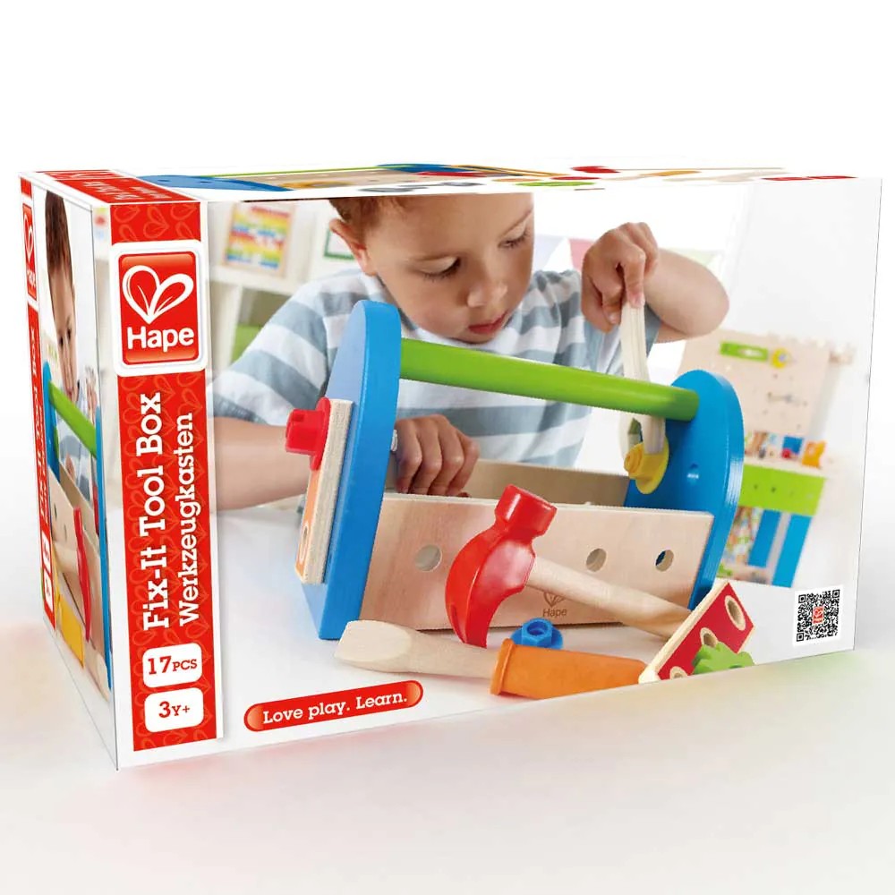 Trusa de scule din lemn Hape Fix It Tool Box - poza 2