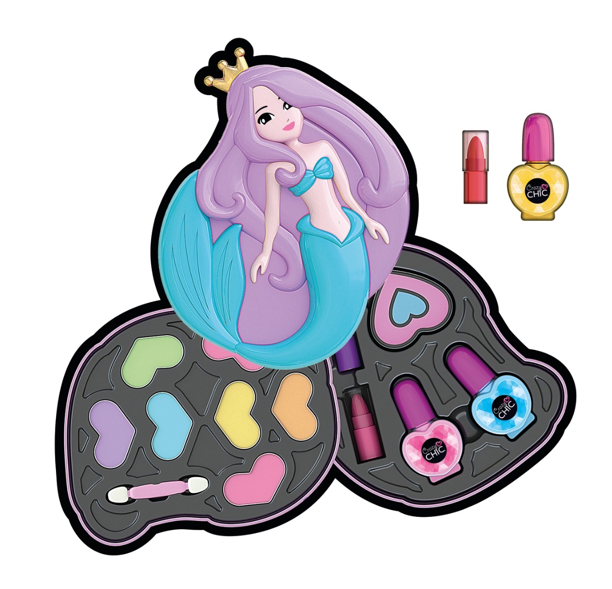 Trusa machiaj pentru copii Sirena Clementoni Crazy Chic Lovely Make Up - poza 1