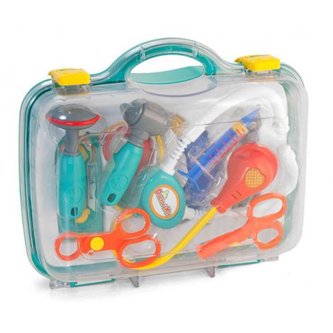 Trusa mare de doctor pentru copii, 9 piese in cutie, Miniland 97022 - poza 1