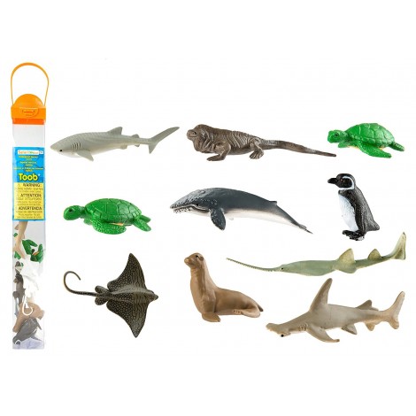 Tub cu 10 figurine - Specii Marine pe cale de disparitie - poza 1