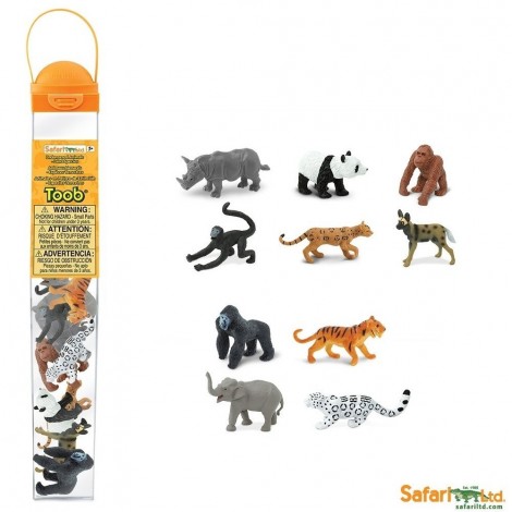 Tub cu 10 figurine - Specii Terestre pe cale de disparitie - poza 1