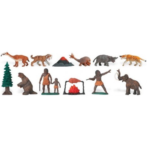 Tub cu 12 figurine - Viata preistorica - poza 2