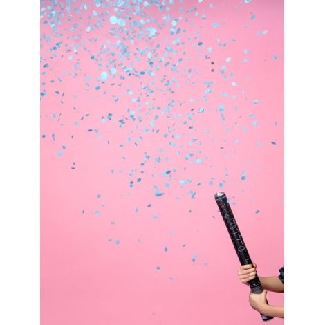 Tun confetti gender reveal bleu 60 cm - poza 4