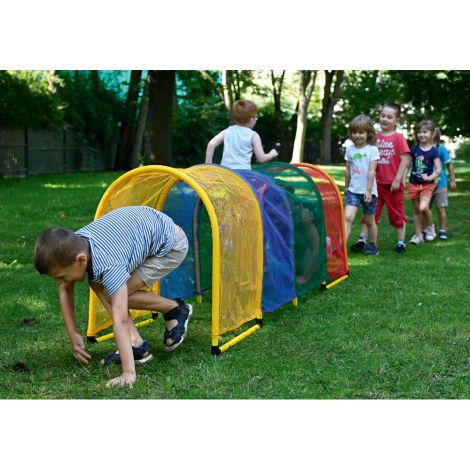 Tunel din plasa, 240 cm lungime, pentru activitati sportive - poza 4