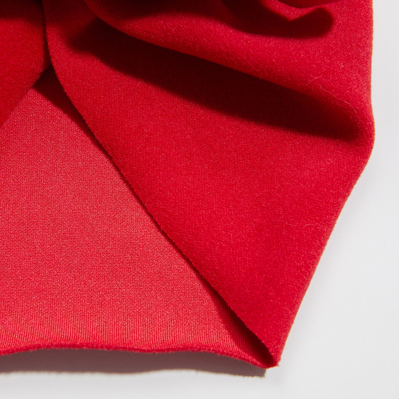Turban Catifea Cu Fundita Rosu - 0-3 ani - poza 2