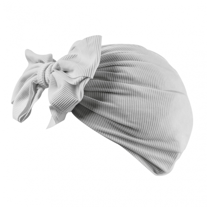 Turban pentru Fetite cu Fundita - Alb