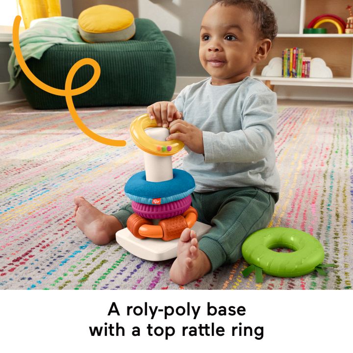 Turn cu inele senzoriale Fisher Price - poza 3