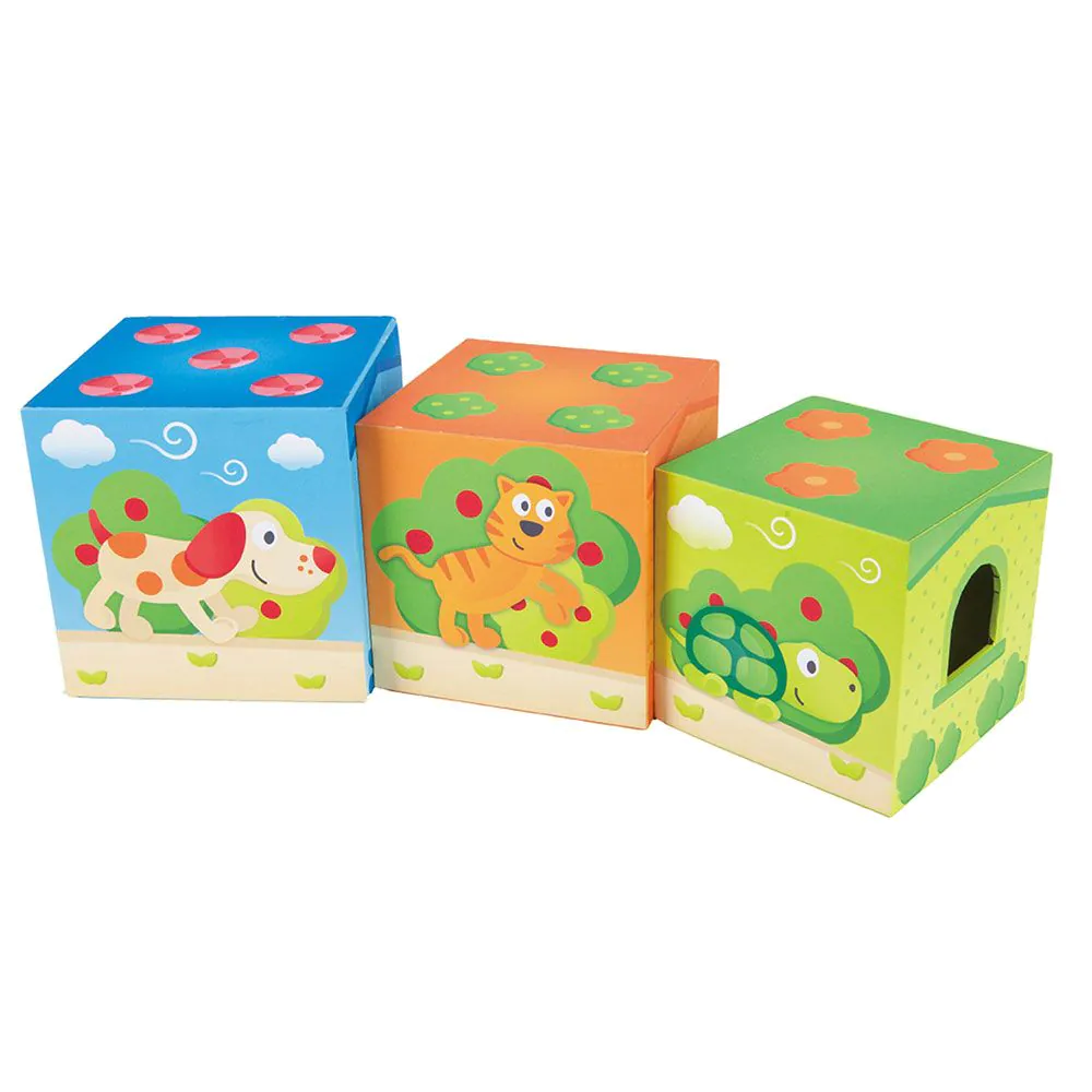 Turn de constructie cu animale Hape Friendship - poza 1