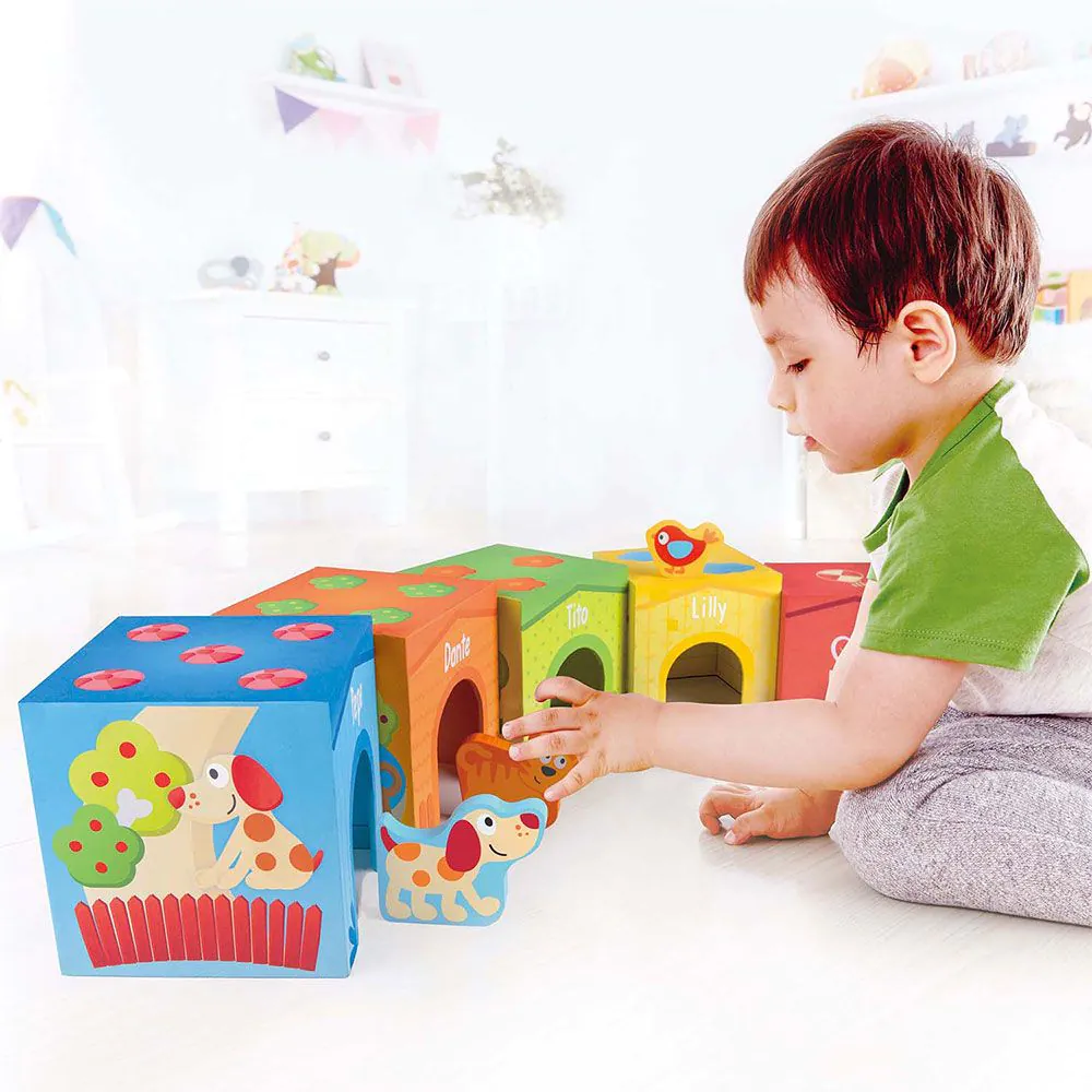 Turn de constructie cu animale Hape Friendship - poza 3