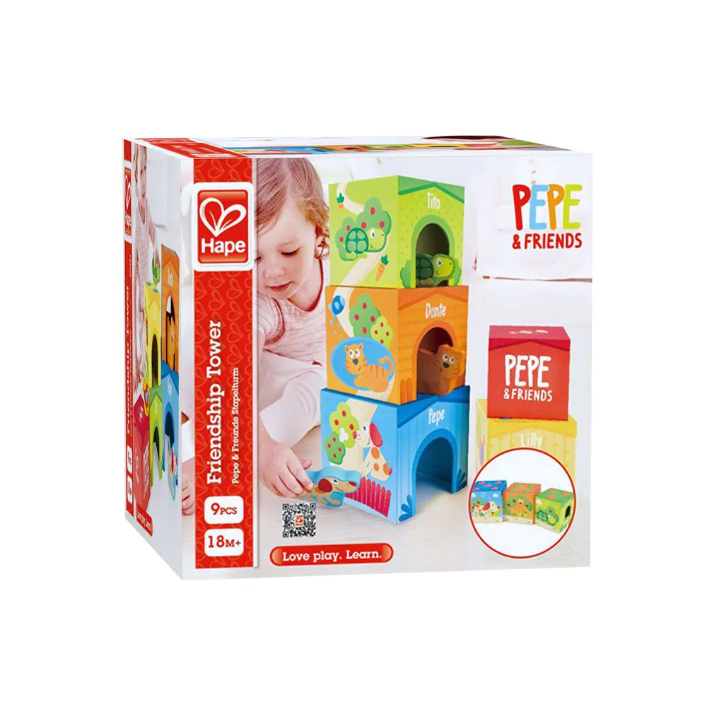 Turn de constructie cu animale Hape Friendship - poza 5