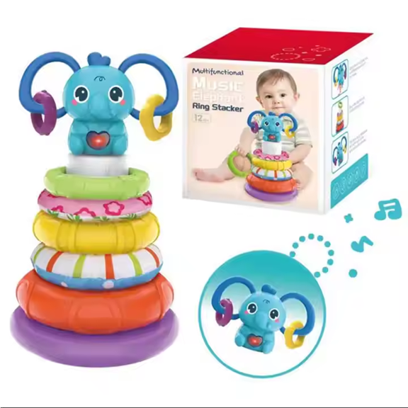 Turn piramidal cu lumini si sunete Elefant