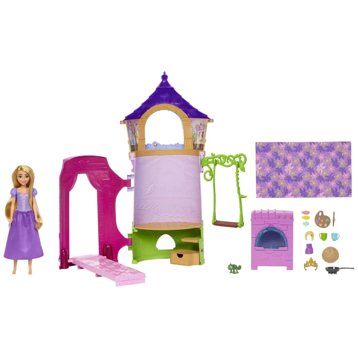 Turnul Printesei Rapunzel Disney Princess cu o papusa - poza 1