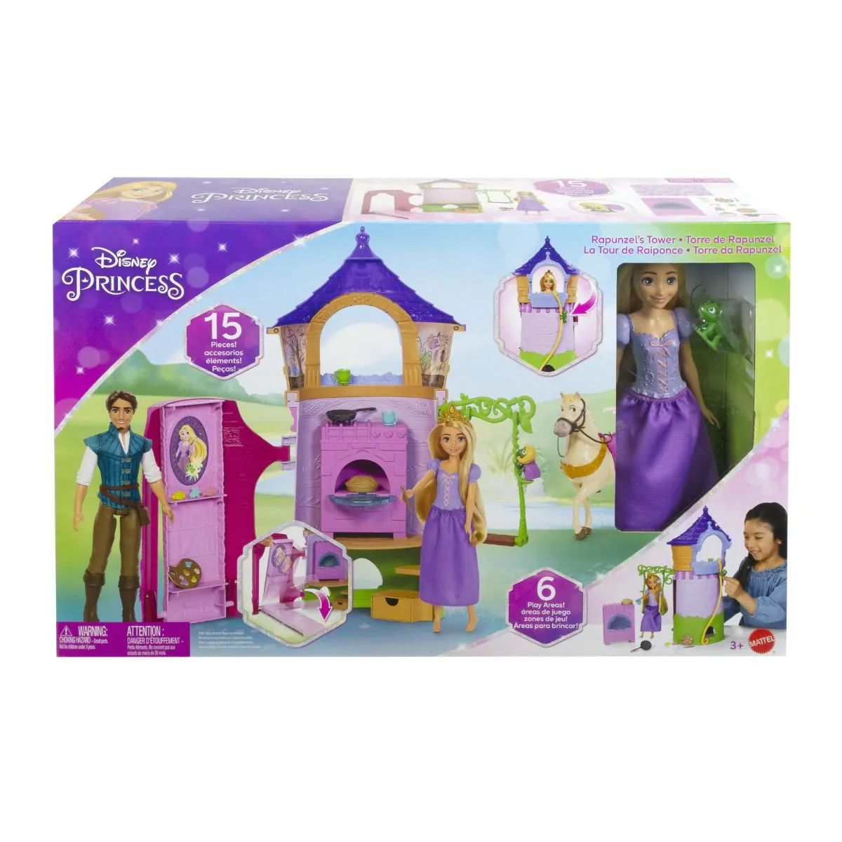 Turnul Printesei Rapunzel Disney Princess cu o papusa - poza 2