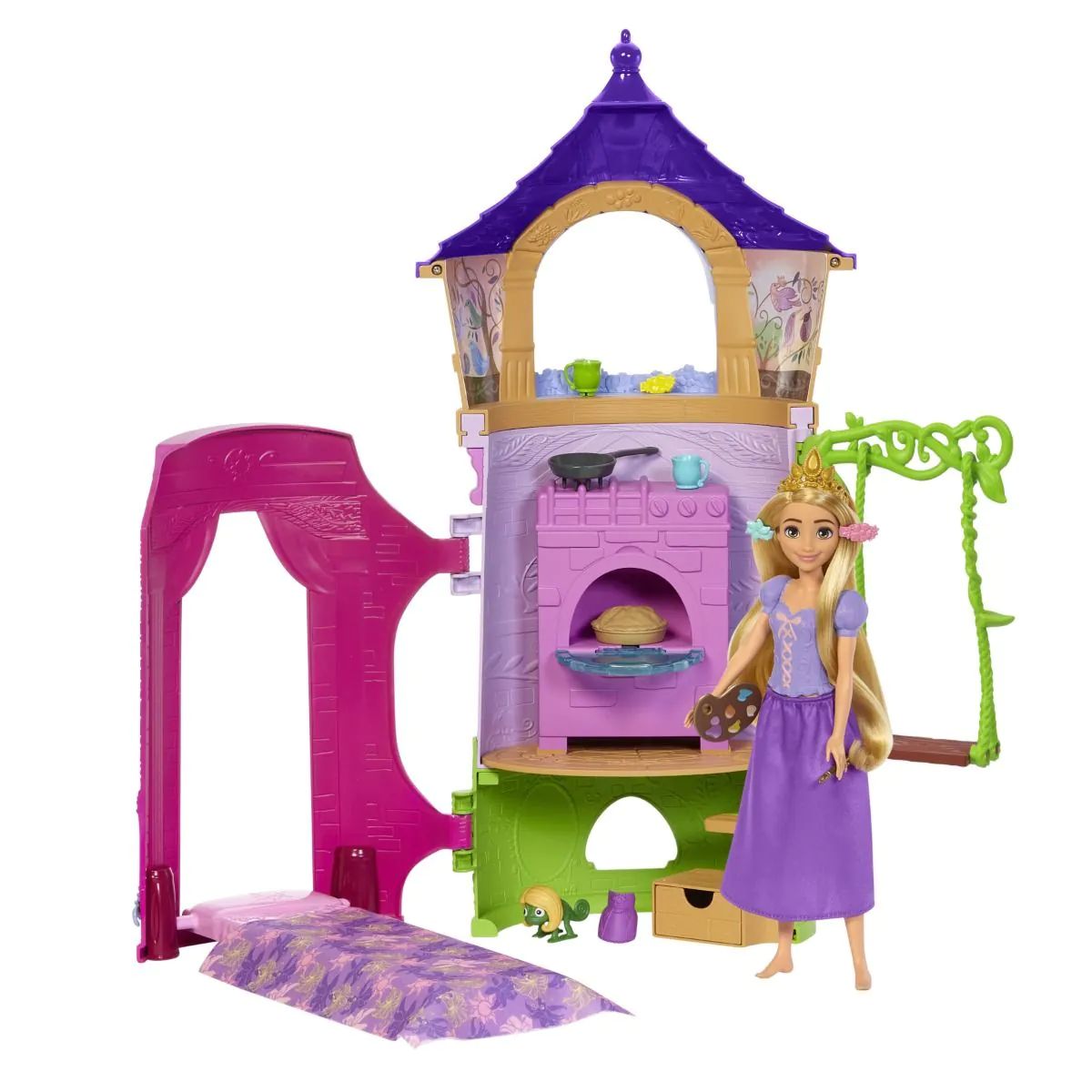 Turnul Printesei Rapunzel Disney Princess cu o papusa - poza 3