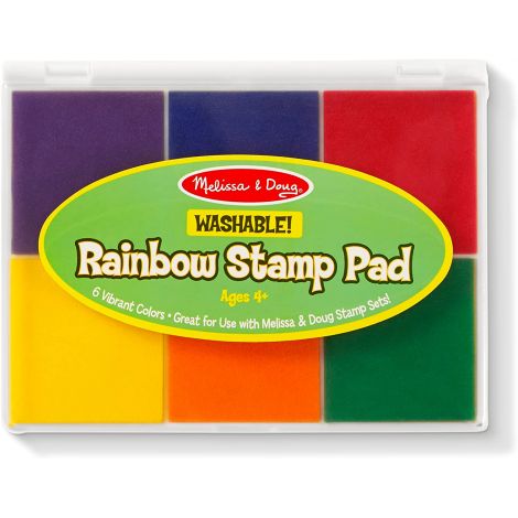 Tusiera Curcubeu cu 6 culori lavabile nontoxice Melissa & Doug 1637 - poza 1
