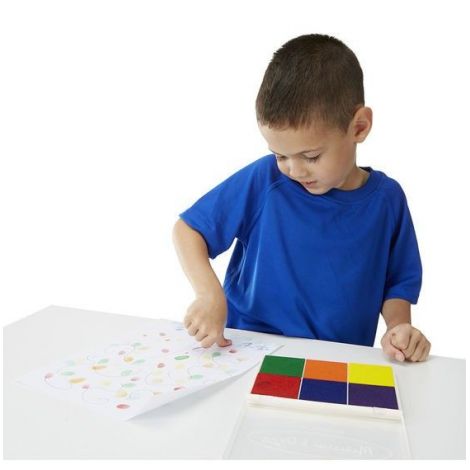 Tusiera Curcubeu cu 6 culori lavabile nontoxice Melissa & Doug 1637 - poza 3
